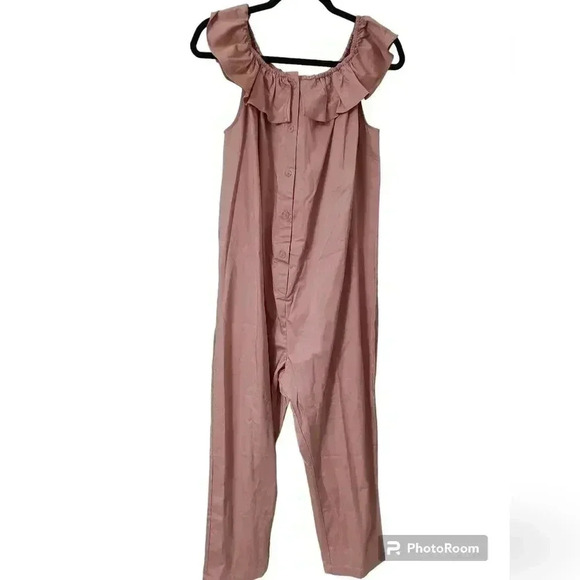 The Nines by Hatch Blush Pink Maternity Jumpsuit Size medium - Picture 5 of 7